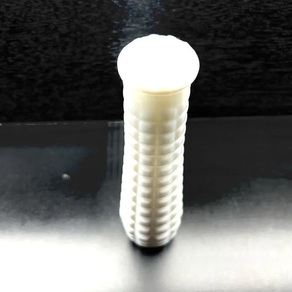 Vintage E.O. Brody Milk Glass Vase-Waffle/Hobnail Design- 8.5”
